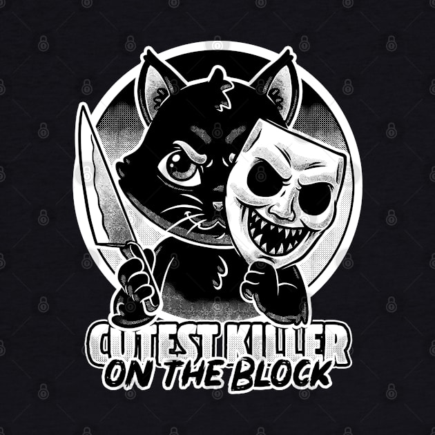 Cute Cat Killer - Dark Psycho Pet Humor by Studio Mootant